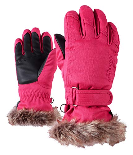 Ziener Mädchen LIM GIRLS glove junior Ski-handschuhe / Wintersport |warm, atmungsaktiv, rosa (pink), 4.5 von Ziener