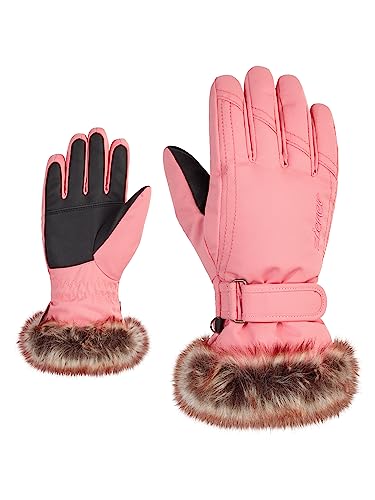 Ziener Mädchen LIM Ski-Handschuhe/Wintersport | warm atmungsaktiv, pink vanilla stru, 4,5 von Ziener