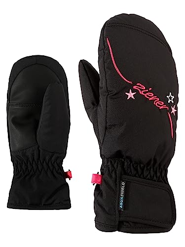 Ziener Mädchen LULANA AS MITTEN GIRLS glove junior Ski-handschuhe, black, 3.5 (XS) von Ziener