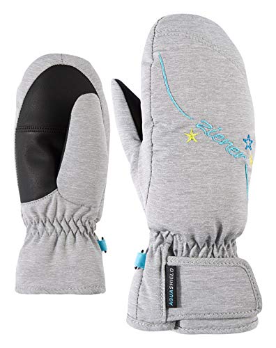 Ziener Mädchen LULANA AS MITTEN GIRLS glove junior Ski-handschuhe, light melange, 7 (XL) von Ziener