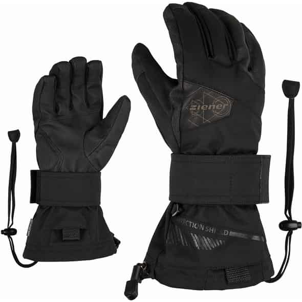 Ziener Maximus AS Protect Shield Gloves SNOWBOARD Herren (Schwarz 9 D) Skihandschuhe von Ziener