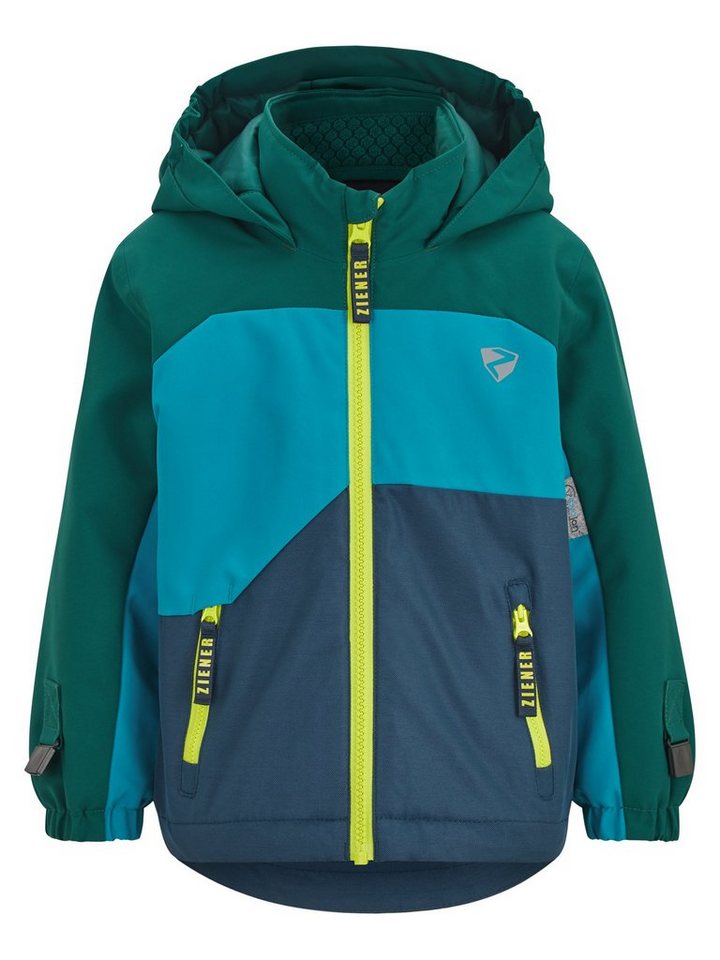 Ziener Skijacke ANDERL mini (jacket ski) hale navy stru.pastel green von Ziener