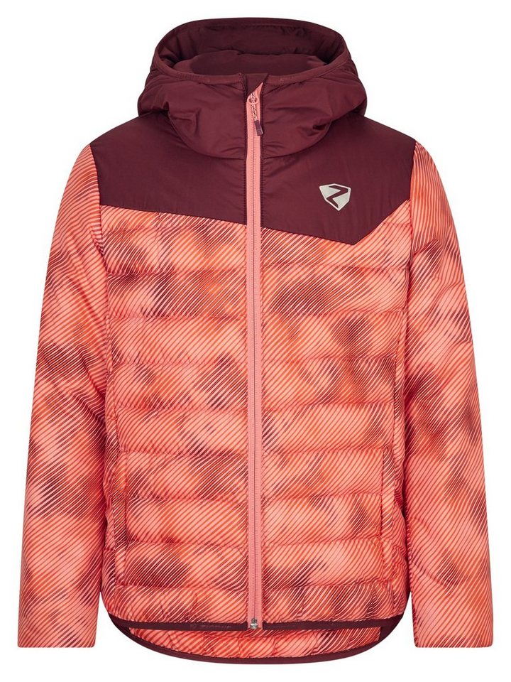 Ziener Skijacke NADS jun (jacket active) pink stripe print von Ziener