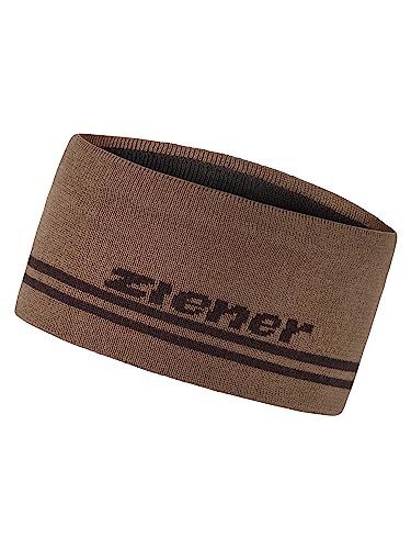 Ziener Unisex ILYASU Stirnband/warm gestrickt gefüttert, walnut, Usex von Ziener