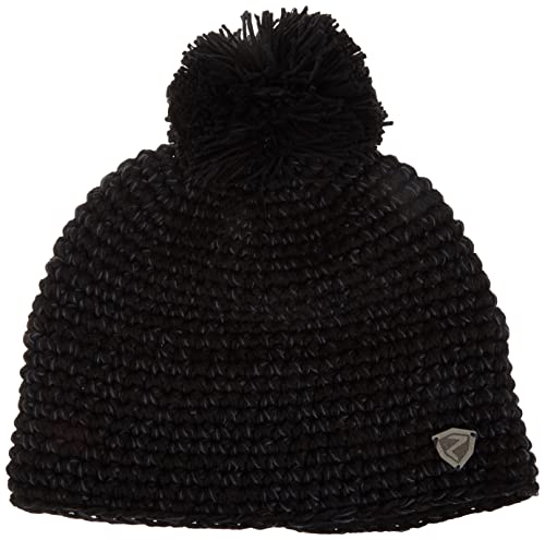 Ziener Unisex INTERCONTINENTAL Bommel-Mütze / warm, gehökelt, Fleece Futter, black, Usex von Ziener