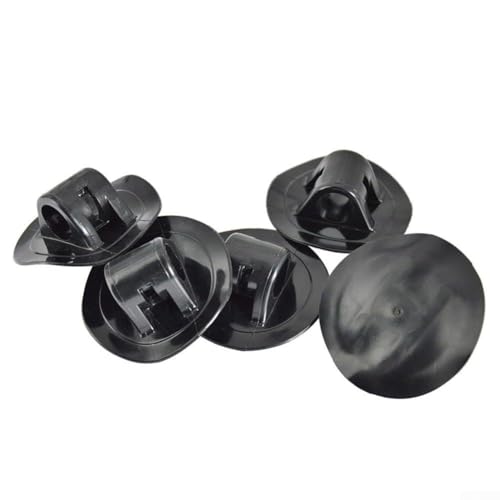 Zilimontt PVC Außenbordmotor Halterung Halterung Befestigungshaken für Schlauchboot Kanu Schlauchboot Gummi Zubehör Schwarz 2 Stück Set Einfache Installation auf Horizontal o von Zilimontt