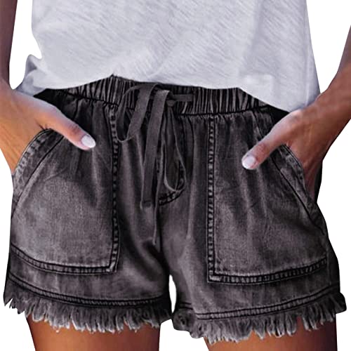 Kurze Hose Damen Kurz Kurze Hose Sommer Leinen Shorts Sommer Kleidung High Waist Shorts Musselin Damenshorts von Zilosconcy