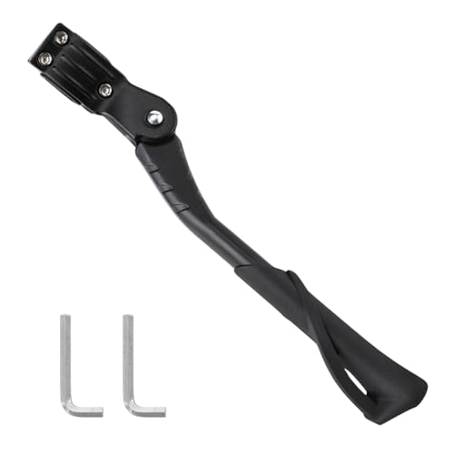 Zimoer Fahrradständer 24-29 Zoll, Höhenverstellbarer Fahrradständer, Aluminiumlegierung Fahrrad Fuß rutschfest, Fahrrad Ständerfuß Ersatz für Mountainbike, Trekkingrad, E-Bike, Rennräder von Zimoer