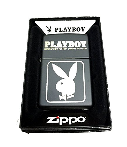 Zippo Playboy Cover Januar 1984 Taschenfeuerzeug, gebürstetes Chrom, Einheitsgröße (200-CI017349) von Zippo