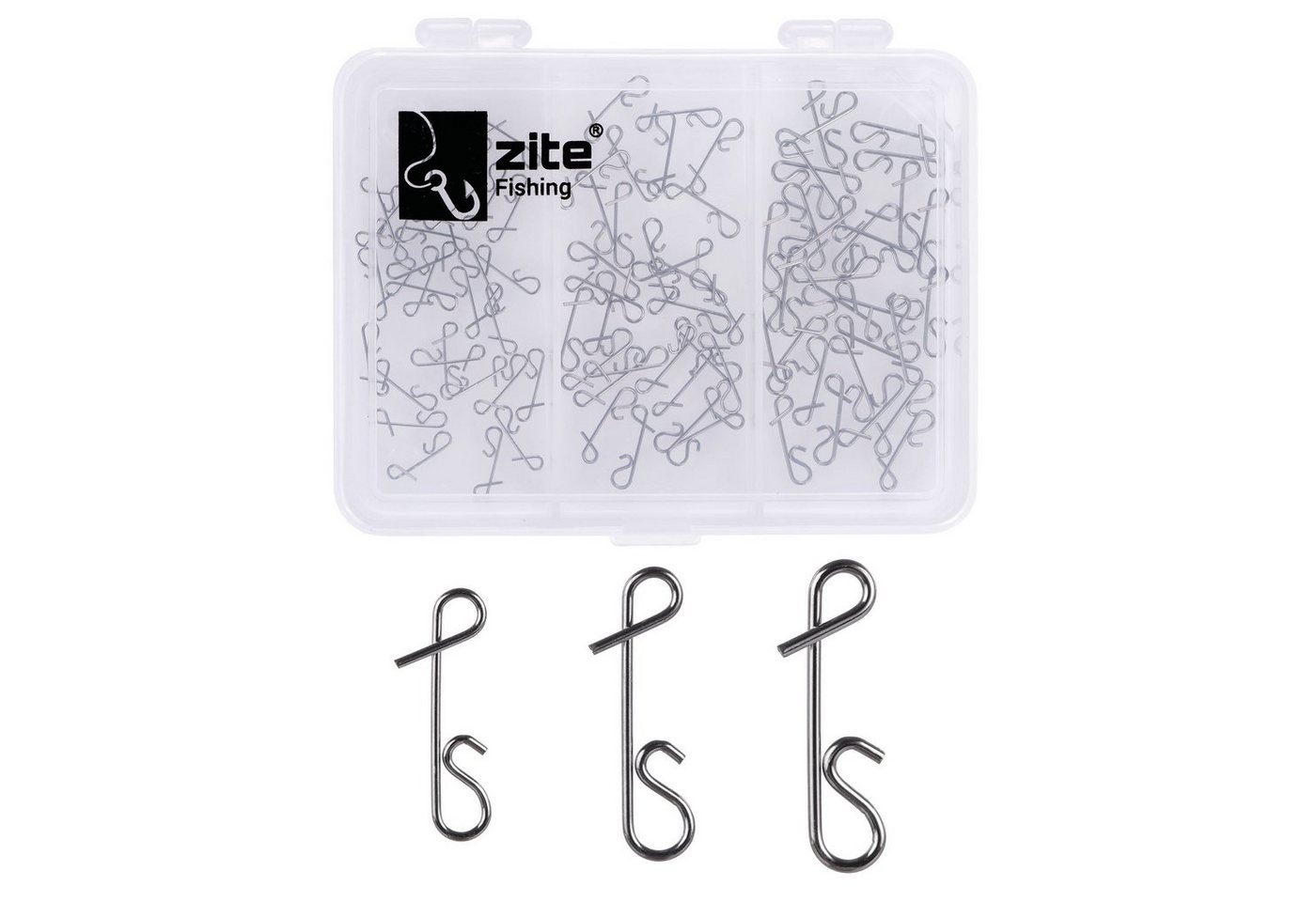 Zite Angelwirbel Knotenlos Verbinder Set, (Set mit verschiedenen Größen (S,M,L), 90-St), Der Geheimtipp für Geflochtene Schnüre von Zite