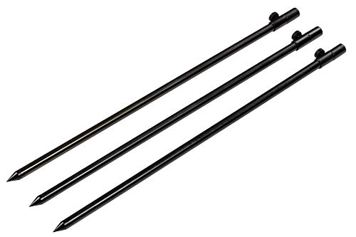 Zite Fishing Banksticks Angeln Set - Teleskop Rutenhalter / Rutenständer Angeln 50-90cm Aluminium - Bankstick für Rutenauflagen Buzzerbars & Mehr, Rutenhalter-Erdspieß von Zite