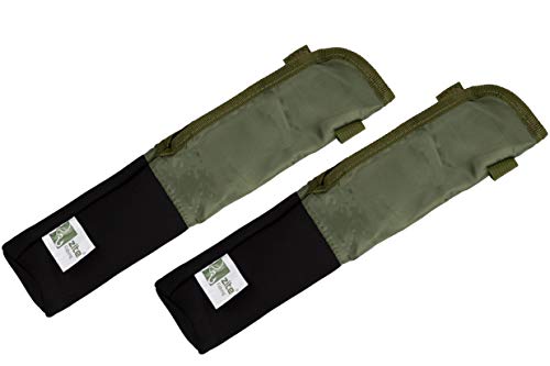 Zite Fishing Rutenschoner-Hüllen Set - 2 STK Schutztaschen mit Ruten-Band für Angel-Ruten – Ruten-Schutz-Hüllen 37cm von Zite