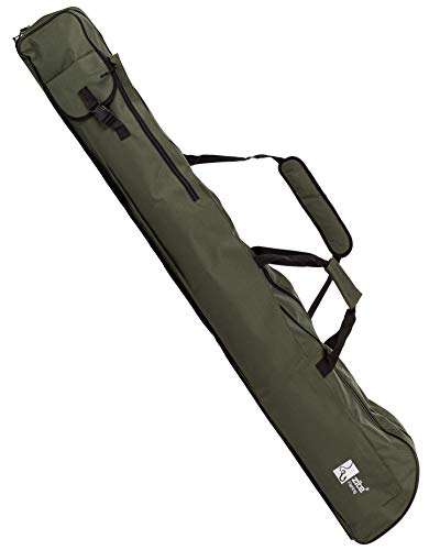 Zite Fishing Rutentasche 150cm - Angelruten Ruten-Futteral mit Schirm- und Kescher-Fach - Tragegriffe und Schulter-Gurt von Zite