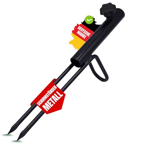 Zite Fishing Schirm-Ständer für Angelschirm Extra Stabil - Schirmstütze/Schirmhalter mit Spitzen Erdspiessen auch für Schirmzelte, Schirmständer Erdspieß, Angelschirme Schirmständer-Erde von Zite