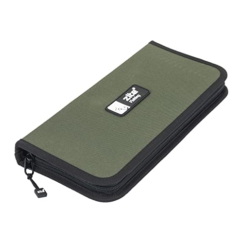 Zite Fishing Stiff-Rig Tasche - Vorfach Brieftasche mit 20 Pins - Wallet-Case für Angel-Vorfächer wie Karpfen-Rigs von Zite