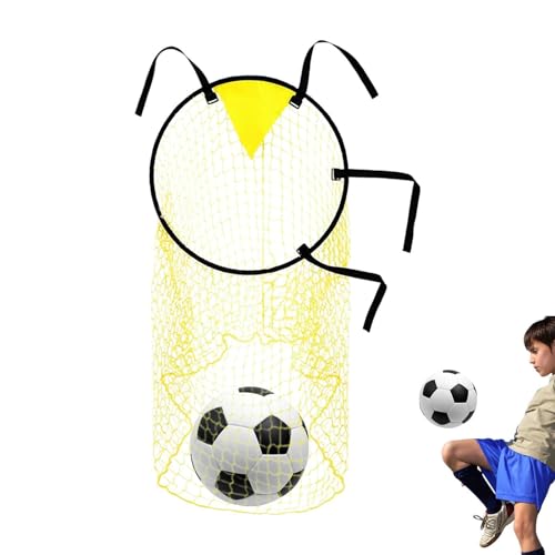 Fußball-Zielnetz, Fußball-Top-Behälter, Fußball-Ersatz-Tornetze, Ziel-Tor-Taschennetz für Kinderschießen, Genauigkeit, tragbares Outdoor-Fußball-Fußball-Tritttraining, Viertelziel-Tornetz von Ziurmut