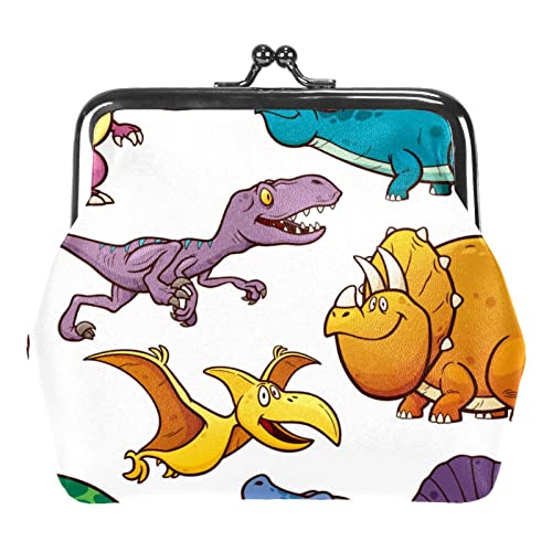 Münzgeldbörse, Vintage-Tasche, Kleingeldbörse mit Dinosaurier-Motiv, Siehe Abbildung, Einheitsgröße, Taschen-Organizer von Zltegako