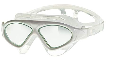 ZOGGS Tri Vision Mask Schwimmbrille, Weiß/Grün, Einheitsgröße von Zoggs