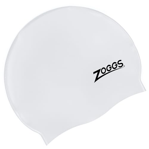 Zoggs Unisex-Adult Badehaube Cap Standard Swim, White, All von Zoggs