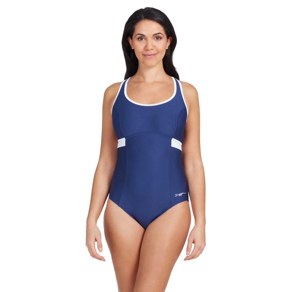 Zoggs Dakota Crossback Swimsuit Blau 46 Frau von Zoggs