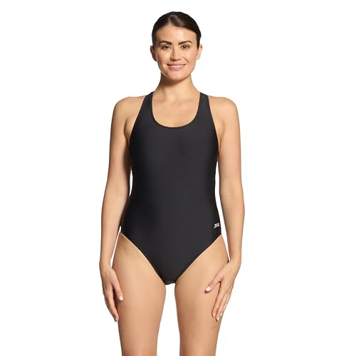 Zoggs Damen Cottesloe Flyback Badeanzug, schwarz, 44 von Zoggs