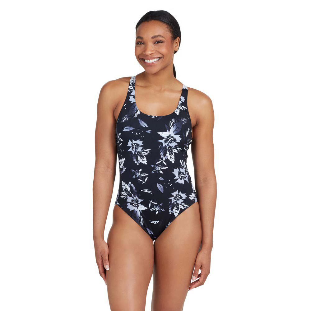 Zoggs Ecolast+ Actionback Swimsuit Blau 36 Frau von Zoggs