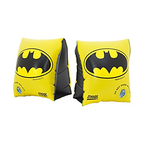 Zoggs Kinder Batman-Arm Bands Schwimmflügel, Black, One Size von Zoggs
