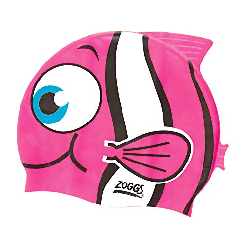 Zoggs Kinder Junior Character Silicone Cap Badekappe, Pink, One Size von Zoggs