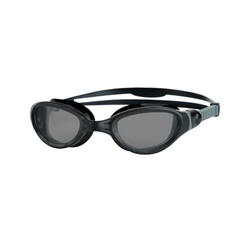 Zoggs Unisex-Adult Phantom 2.0 Swimming Goggles, Black/Grey/Tint Smoke von Zoggs
