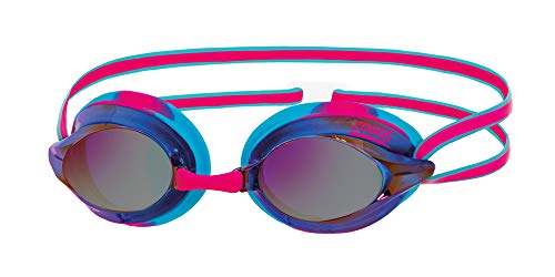 Zoggs Racespex Schwimmbrille Mirror, Blue/Pink/Mirrored von Zoggs