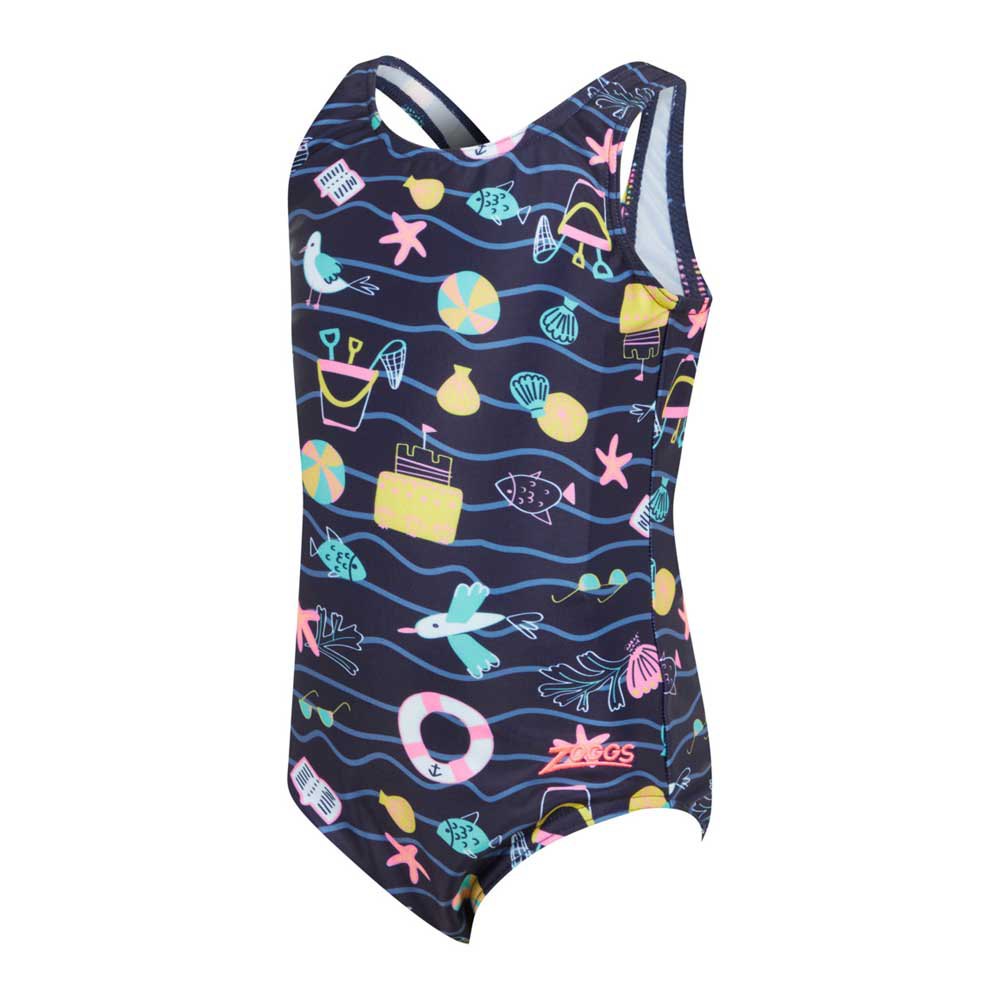 Zoggs Scoopback Swimsuit Mehrfarbig 3 Years Mädchen von Zoggs