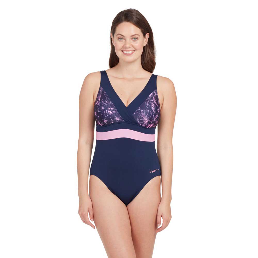 Zoggs Square Back Swimsuit Blau 36 Frau von Zoggs