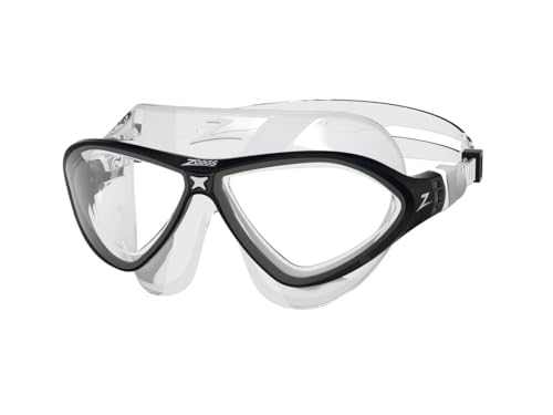 Zoggs Unisex-Adult Horizon Flex Swim Mask Goggles, Clear/Black/Clear von Zoggs