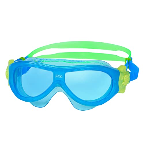 Zoggs Kinder Phantom Maske mit UV-Schutz und Anti-Beschlag Schwimmbrille, blau/grün/gelb, 0-6 Jahre von Zoggs