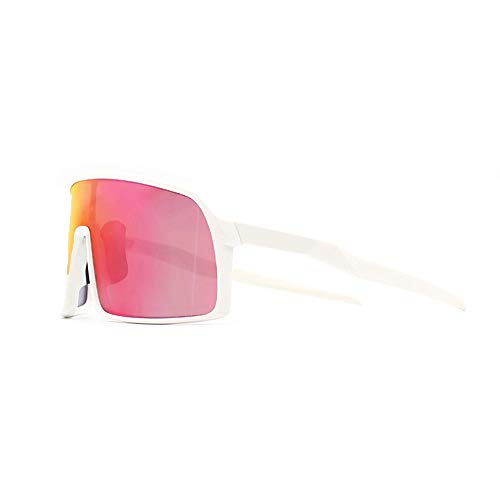 ZoliTime Fahrradbrille 2019 Mode Neue Sport Winddicht Polarisiert Fahrer BMX Sonnenbrille Fahrradbrille Weiß One Size von ZoliTime