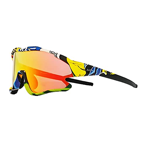 ZoliTime 2024 Neues Fahrrad Sonnenbrillenset 4LS Polarisierte Sportfahrradbrille UV400 von ZoliTime