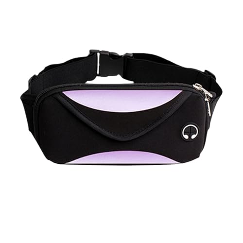 Hüfttasche, HüFttasche für Männer Frauen Unisex, Handytasche Sport Geldgürtel Wandern (Color : Purple, Size : One Size) von Zolito