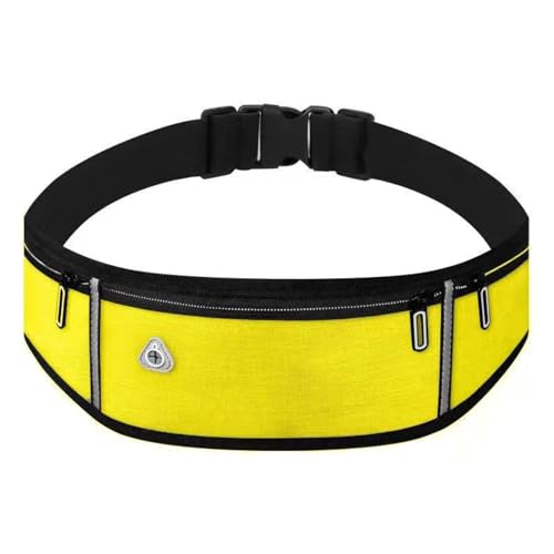 Hüfttasche, HüFttasche für Männer Frauen Unisex, Handytasche Sport Geldgürtel Wandern (Color : Yellow, Size : 7.2 Inch) von Zolito