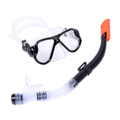 Taucherbrille mit Schnorchel, Schnorchel mit Anti-Nebel Taucherbrille, Schnorchelmaske für Tauchen Wassersport und Schnorcheln für Kinder Erwachsene-Children's Edition-Black ||1 Size von Zolito