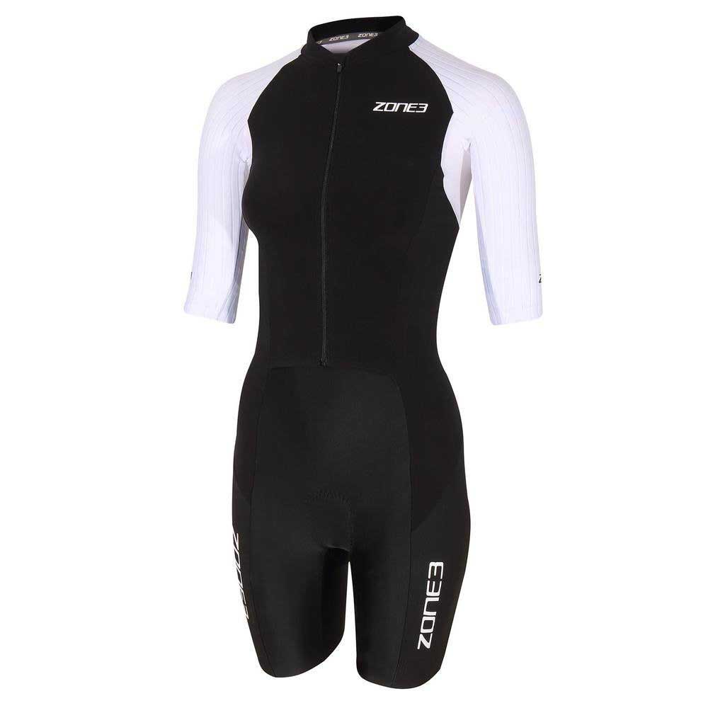 Zone3 Lava Long Distance Aero Short Sleeve Trisuit Schwarz XL Frau von Zone3