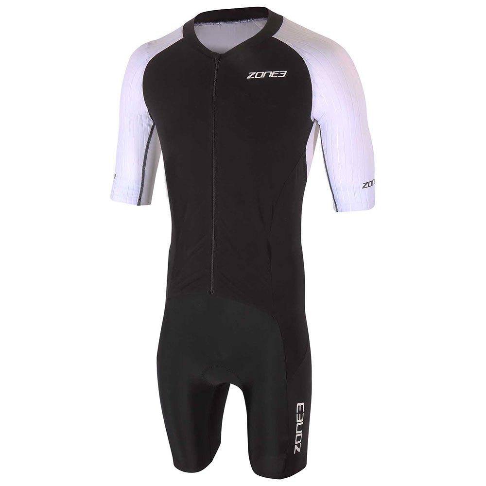 Zone3 Lava Long Distance Aero Short Sleeve Trisuit Weiß,Schwarz XS Mann von Zone3