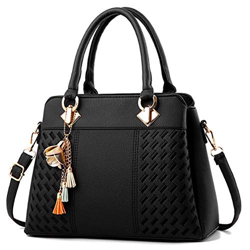 Damen Tasche Sale Leder Taschen Damen Sale Designerhandtaschen für Frauen Handtaschen für Frauen stilvoll Damenhandtaschen und Geldbörsen Black von Zongha