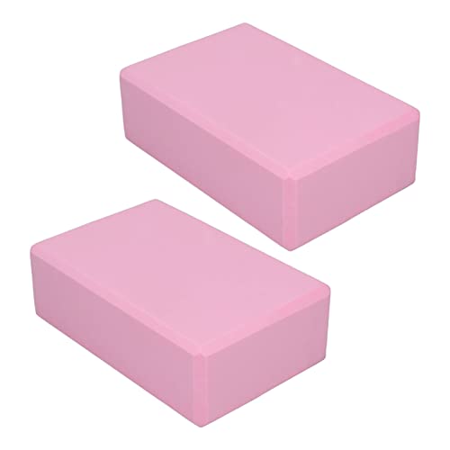 Rosa Yoga-Block, Schaumstoff-Yoga-Blöcke, 2er-Pack, Rutschfestes Aussehen, Rosa, 2 Stück für Meditation für Yoga von Zooke