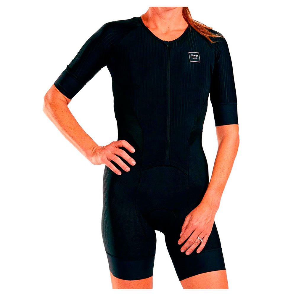 Zoot Elite Tri Aero Short Sleeve Trisuit Schwarz 2XL Frau von Zoot