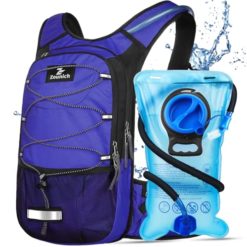 Zounich Hydration Backpack, Wanderrucksack mit 3L Wasserblase von Zounich