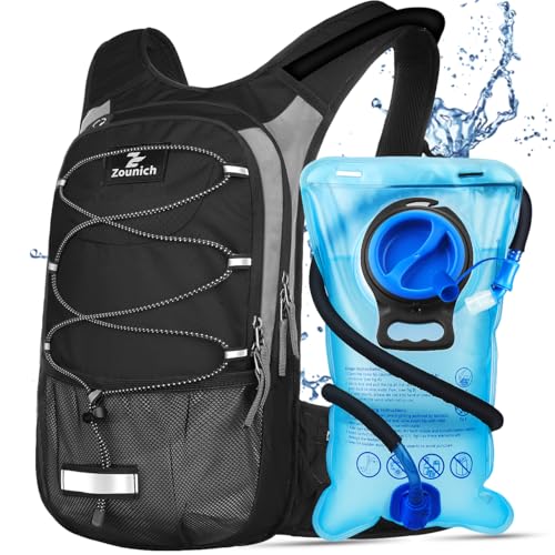 Zounich Hydration Backpack, Wanderrucksack mit 3L Wasserblase von Zounich