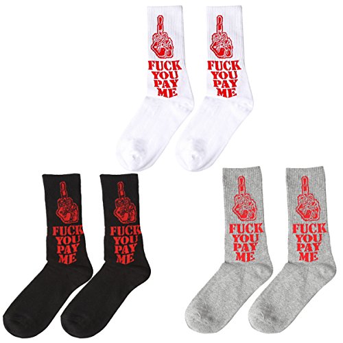 ZOYLINK Unisex Crew Socken Röhren Socken Gedruckt Cotton Athletic Socken für Männer Frauen von ZOYLINK