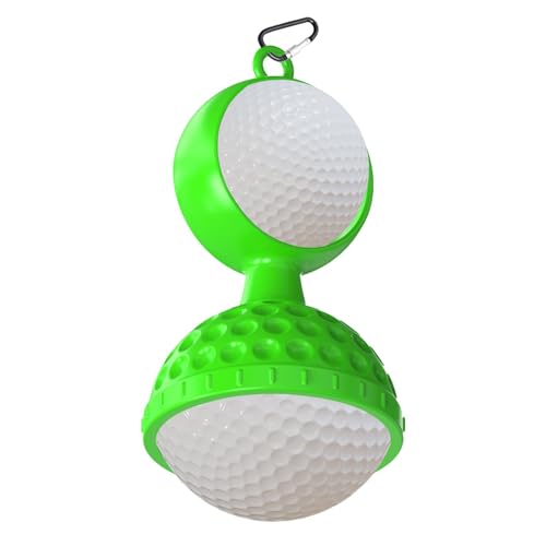 Zuasdvnk Golfball-Scheuerbürste,Golfball-Schrubbbürste,2-in-1-Silikon-Golfbürste mit Karabiner | Golf-Aufbewahrungsbürste, Golf-Aufbewahrungs-Reinigungswerkzeug, tragbares Golf-Zubehör für Herren von Zuasdvnk