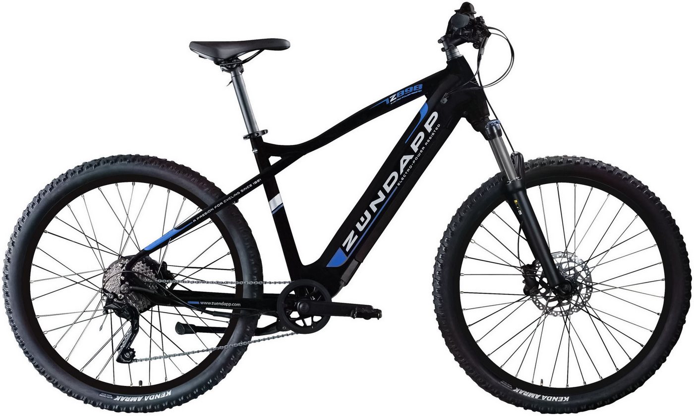 Zündapp E-Bike Mountainbike Z898, 10 Gang, Kettenschaltung, Heckmotor, 540 Wh, Pedelec, Elektrofahrrad für Damen u. Herren, MTB von Zündapp