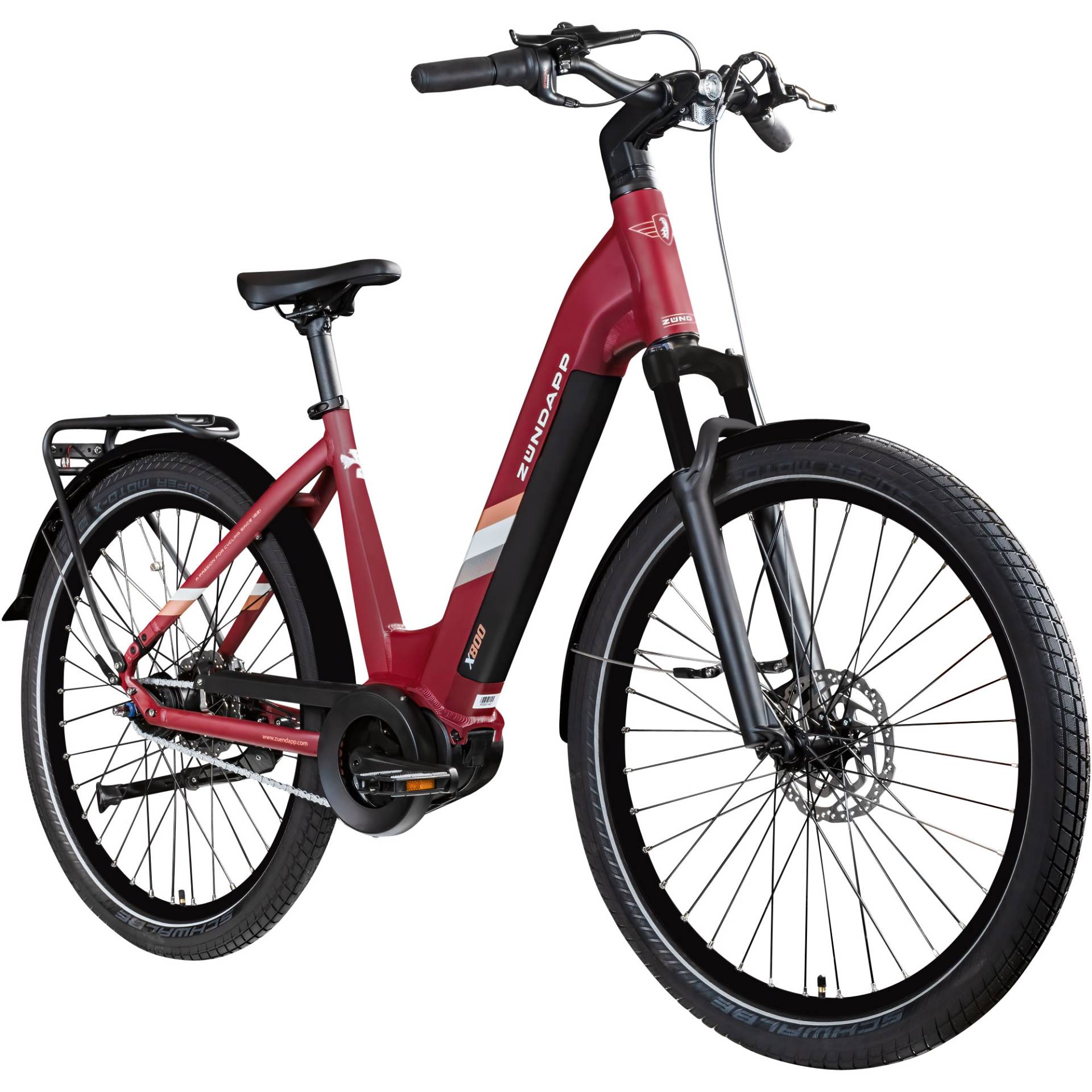 Zündapp X800 E Bike Damen 27,5 Zoll Pedelec 160 - 185 cm Elektrofahrrad 550 Wh Akku 7 Gang Nabenschaltung von Zündapp